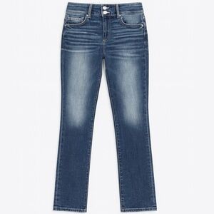 67% Cotton BKE Stella Mid-rise Slim Straight Cut Jeans